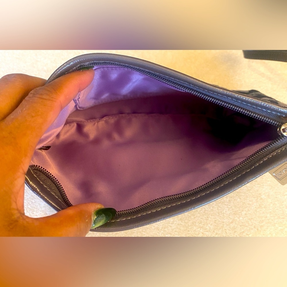 COACH Madison Ocelot Gray Silver Black Wristlet, EUC - Picture 5 of 7